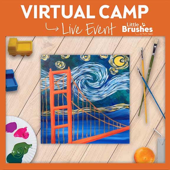 Live Virtual Painting Camp! 6 Years Or Older.